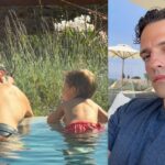 Ο μικρός γιος του Κωνσταντίνου Αργυρού απολαμβάνει διακοπές με τον μπαμπά